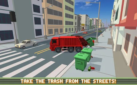 Blocky Garbage Truck SIM PRO screenshot 7