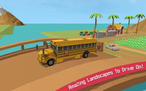 School Bus Game Blocky World screenshot 12