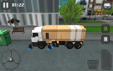 Small City Road Sweeper SIM screenshot 5