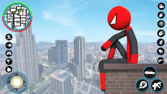 StickMan Rope Hero Spider Game screenshot 2