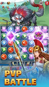 Knight match 3：Don Quixote screenshot 14