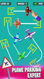 Airplane Parking Order Puzzle screenshot 1