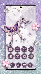 Butterfly Diamond Launcher screenshot 2