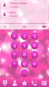 Pink Phone Dialer App screenshot 0