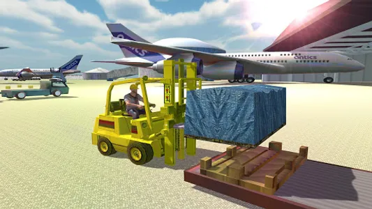 Airport Forklift Driving Heavy screenshot 0