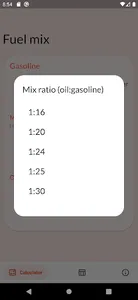 Fuel Mix Calculator screenshot 1