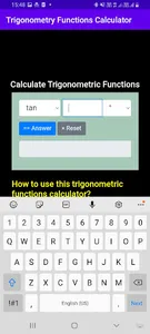 Trigonometry Functions Calc screenshot 3