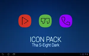 S Eight Dark - Icon Pack screenshot 5