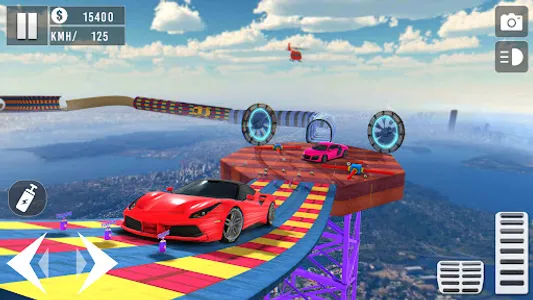 Mega Ramp Stunt Car Driver 3D screenshot 0