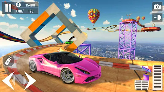 Mega Ramp Stunt Car Driver 3D screenshot 9