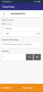 Thedal Eats : Food and Grocery screenshot 1