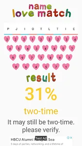 Name Match Love TestCalculator screenshot 3