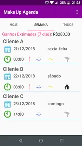 Make Up Agenda - Calendar for  screenshot 1