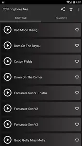 CCR ringtones screenshot 2