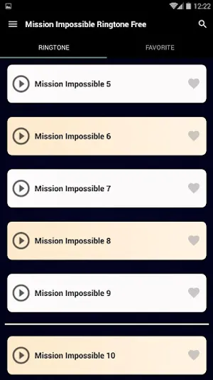 ringtone mission impossible screenshot 3