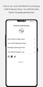 The HUNTR: Partner Portal screenshot 1