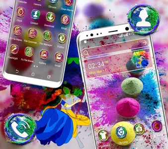 Holi Launcher Theme screenshot 1