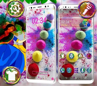 Holi Launcher Theme screenshot 2