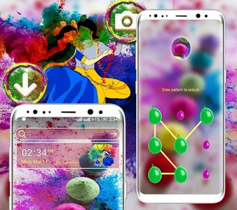 Holi Launcher Theme screenshot 4