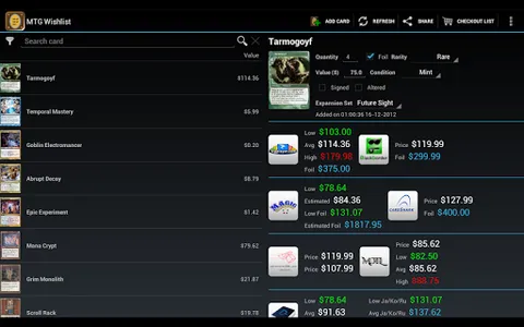MTG Wishlist Pro screenshot 14