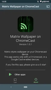 Matrix Wallpaper on Chromecast screenshot 0