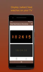 NixieTube Clocks on Chromecast screenshot 2