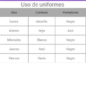 Calendario uniformes CRACCS screenshot 0