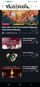 TheVaisnava Online Magazine screenshot 1