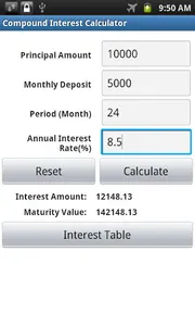 Financial Calculator screenshot 1