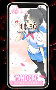 Yandere Wallpaper Anime girl screenshot 3