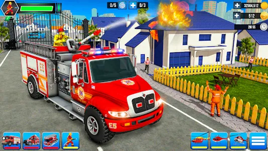 Firefighter: FireTruck Games screenshot 2