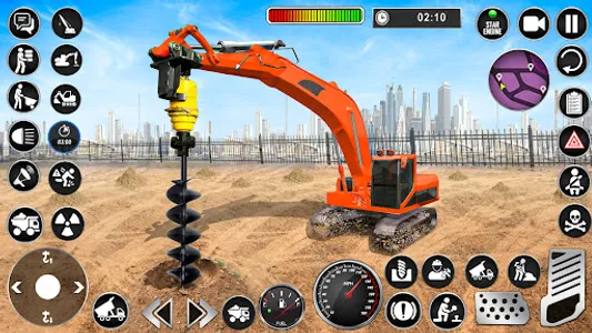 Heavy Drill Excavator Games screenshot 8