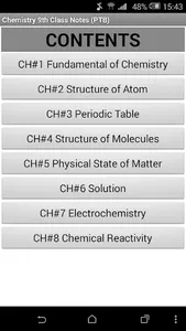 9th Class Chemistry Notes(Key  screenshot 0