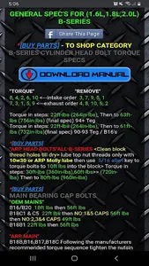 Torque Specs For Honda-Acura screenshot 3