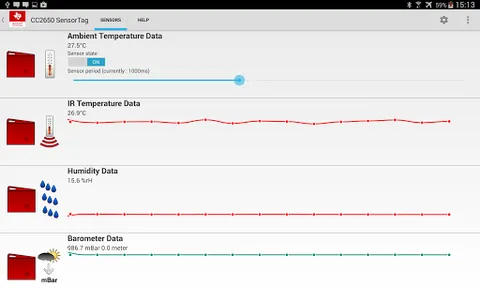 Simplelink SensorTag screenshot 11