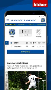 SF Blau-Gelb Marburg screenshot 2