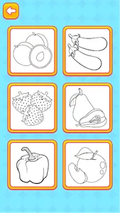 Fruits and Vegetables Coloring screenshot 15