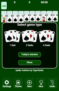 Spider Solitaire screenshot 2