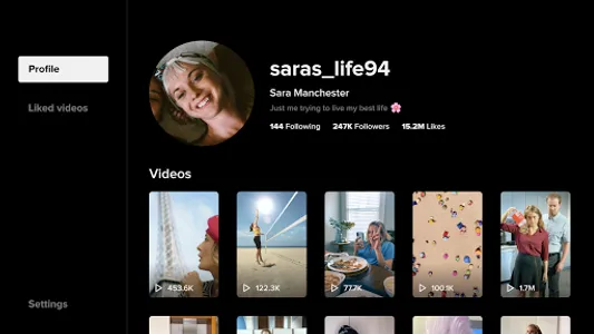 TikTok for Android TV screenshot 3