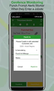 Employee Time Clock w/ GPS, Sc screenshot 6