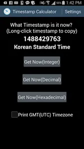 Timestamp Calculator screenshot 0