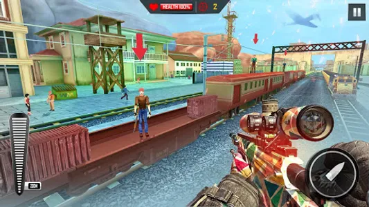 Train Shooting Game: War Games screenshot 9