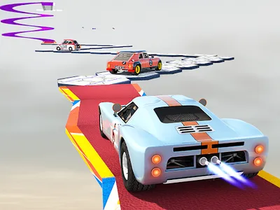 Stunt Car Vintage Race Carjump screenshot 4