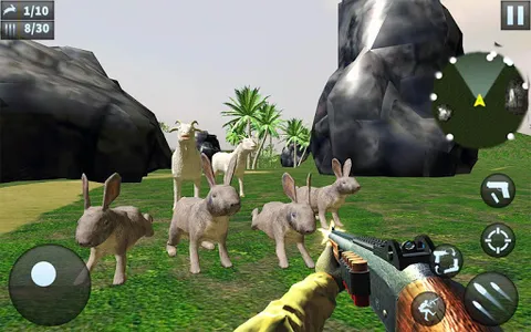 Rabbit Game Sniper Shooting screenshot 1