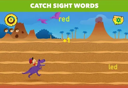 Dino Sight Words: Kindergarten screenshot 1