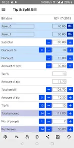 Tip & Split bill screenshot 0