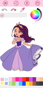 Princess Coloring Book Game screenshot 10