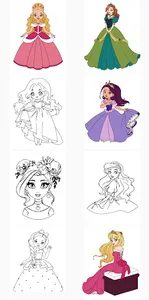 Princess Coloring Book Game screenshot 14