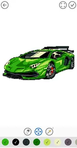 Pixel Car Color by Number screenshot 1