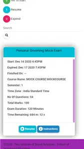 TISS SVE EXAM APP screenshot 2